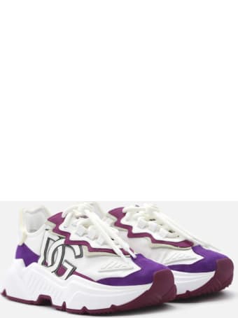 Dolce & Gabbana Daymaster Sneakers In Nylon With Leather Inserts