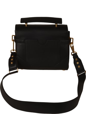 Balmain Logo Plaque Top Handle Shoulder Bag