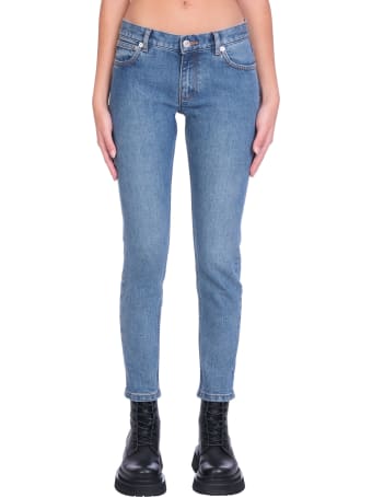 A.P.C. Pants In Cyan Cotton