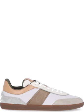 Tod's Leather And Fabric Sneaker