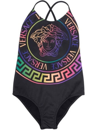 Versace Kids Greca One-piece Swimsuit