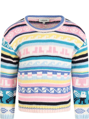 Lanvin Multicolor Sweater For Girl