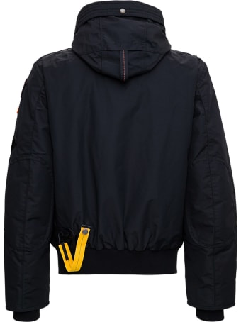 Parajumpers Black Nylon Down Jacket With Hook Detail