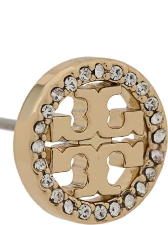 Tory Burch Brass And Swarovski Earrings