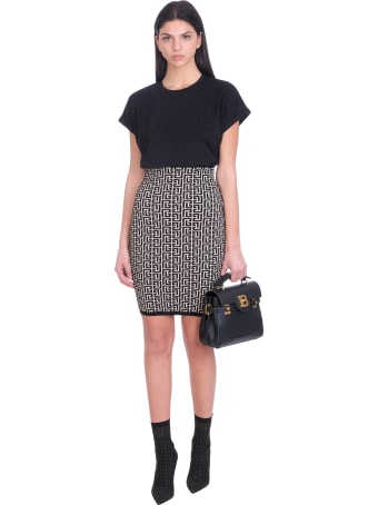 Balmain T-shirt In Black Cotton
