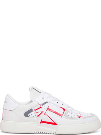 Valentino Garavani Vltn Low Top Sneakers In White Leather