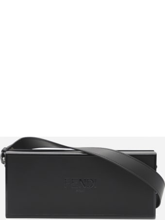 Fendi Horizontal Box In Leather With Logo Lettering