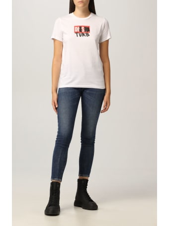 Diesel T-shirt Diesel Cotton T-shirt With Disturb Logo