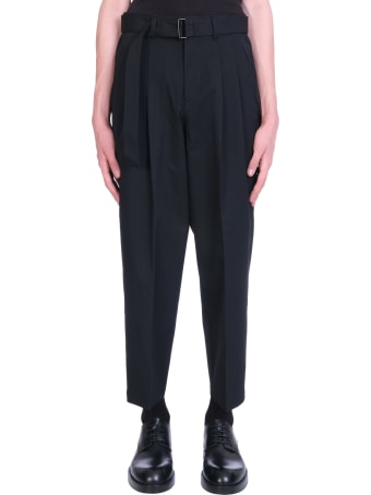 Attachment Pants In Black Wool