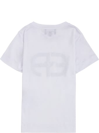 Emporio Armani Cotton Blend T-shirt With Logo Print