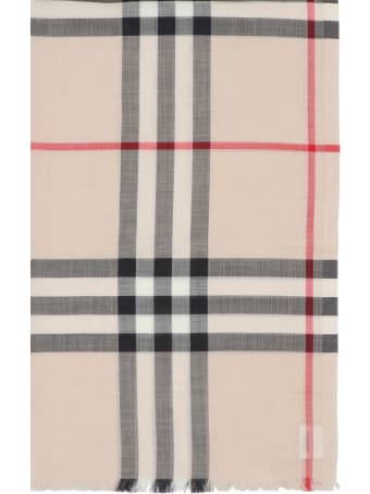 Burberry 'giant Check Gauze' Scarf
