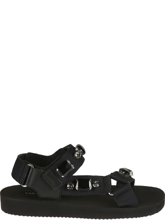 Car Shoe Crystal Embellished Flat Sandals