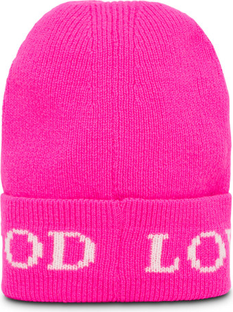 IRENEISGOOD Pink Wool And Cashmere Hat With Logo