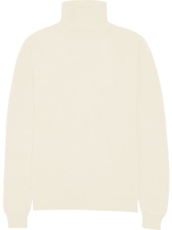 Altea White Cream Wool Turtleneck