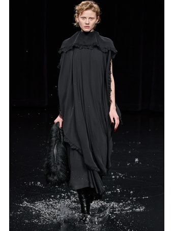 Balenciaga Dress In Black Polyester