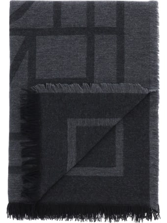Totême Monogram Wool And Cashmere Stole