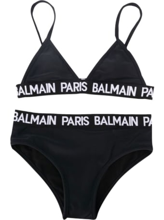 Balmain Kids Two-piece Logo Band Swimsuit