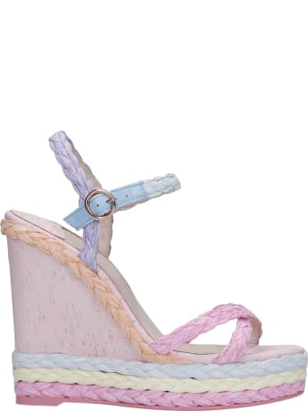 Sophia Webster Ines Wedges In Multicolor Leather