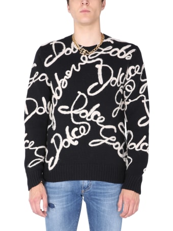 Dolce & Gabbana Embroidered Wool Sweater
