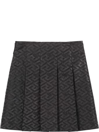 Young Versace Pleated Mini Skirt