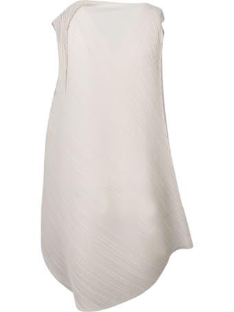 Pleats Please Issey Miyake Pleated And Asymmetric Dress