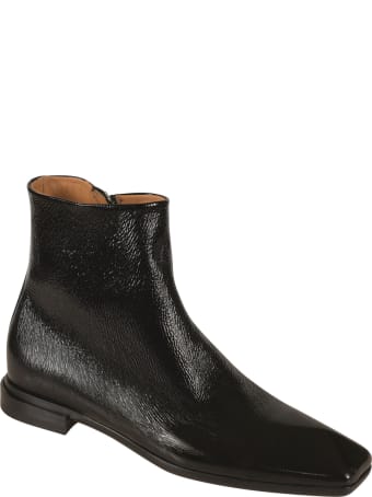Paciotti 4US Side Zip Shiny Leather Chelsea Boots
