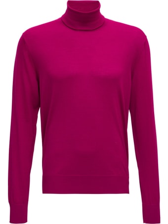 Dolce & Gabbana Fuchsia Wool Turtleneck