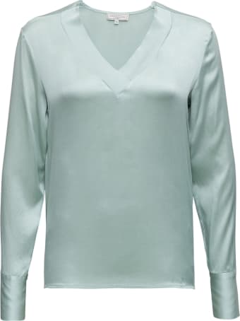 Antonelli Long-sleeved Shirt In Green Silk