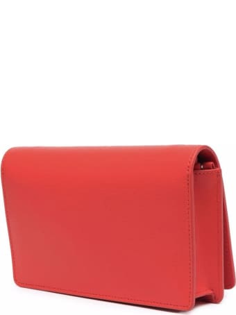 Off-White Borsa Jitney 2,0 In Saffiano In Coral Red Leather