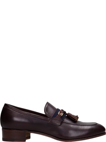 Gucci Loafers In Bordeaux Leather