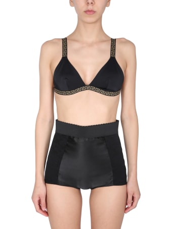 Versace Triangle Bikini With Greek Border