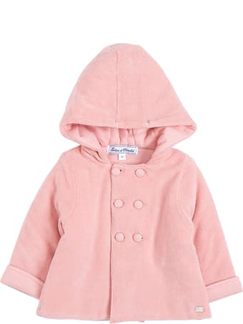 Tartine et Chocolat Double-breasted Pink Cotton Coat