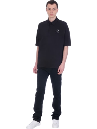 Fred Perry by Raf Simons Polo In Black Cotton