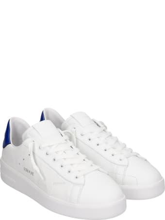 Golden Goose Pure Star Sneakers In White Leather