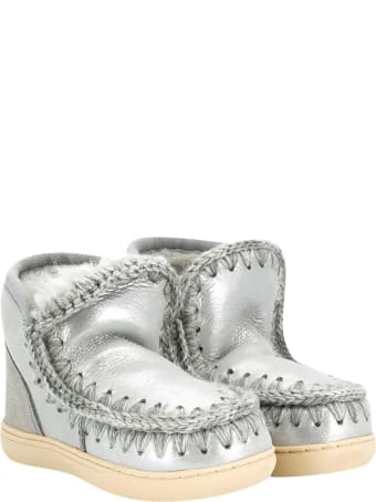 Mou Silver Ankle Boots