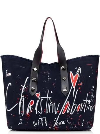 Christian Louboutin Black Fabric Frangibus Bag