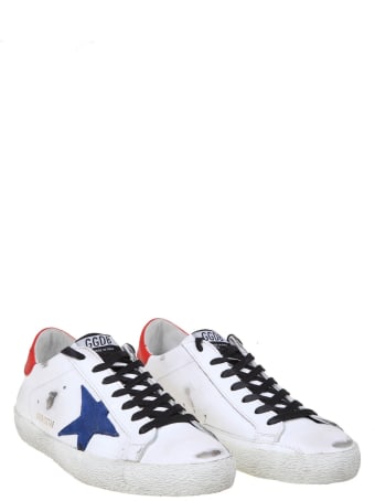 Golden Goose Superstar Sneakers In White Leather