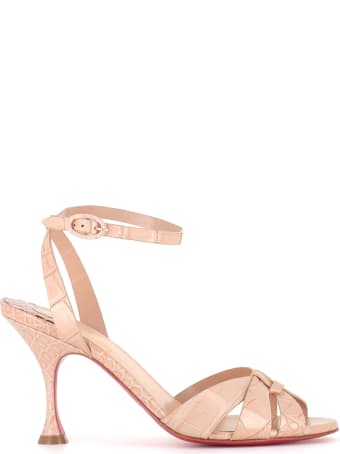 Christian Louboutin Embossed Sandals Trezuma 85