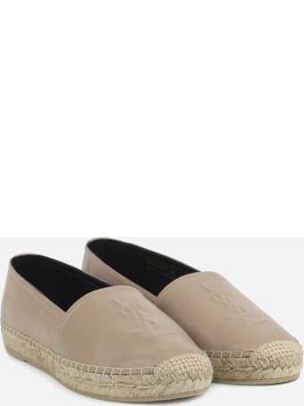 Saint Laurent Monogram Espadrilles Made Of Leather