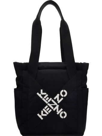 Kenzo Tote In Black Nylon