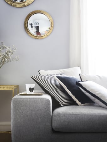 Lo Decor Happy Frame Velvet Pillow
