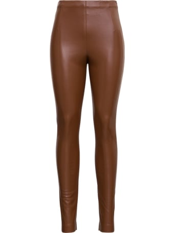 Jucca Brown Leatheret Leggings