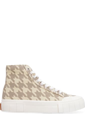 Good News Palm Dogstooth Canvas High-top Sneakers