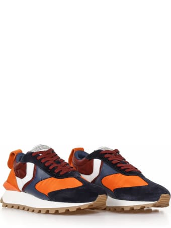 Voile Blanche Sneakers Qwark Fabric And Suede