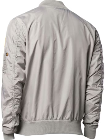 Alpha Industries Grey Ma-1 Parachute Bomber Jacket