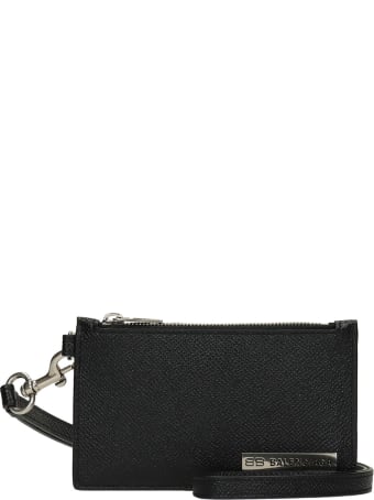 Balenciaga Clutch In Black Leather