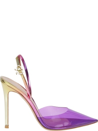 Gianvito Rossi Ribbon D`orsay Plexi+metal