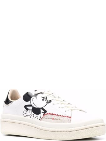 M.O.A. master of arts White Leather Mickey Mouse Sneakers