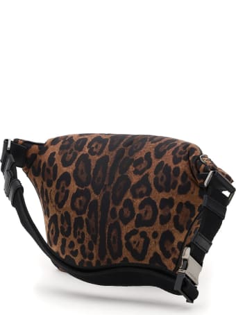 Dolce & Gabbana Leopard-print Nylon Beltbag