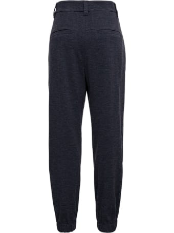 Brunello Cucinelli Blue Wool Blend Pants